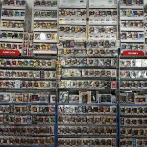 wall of funko pops